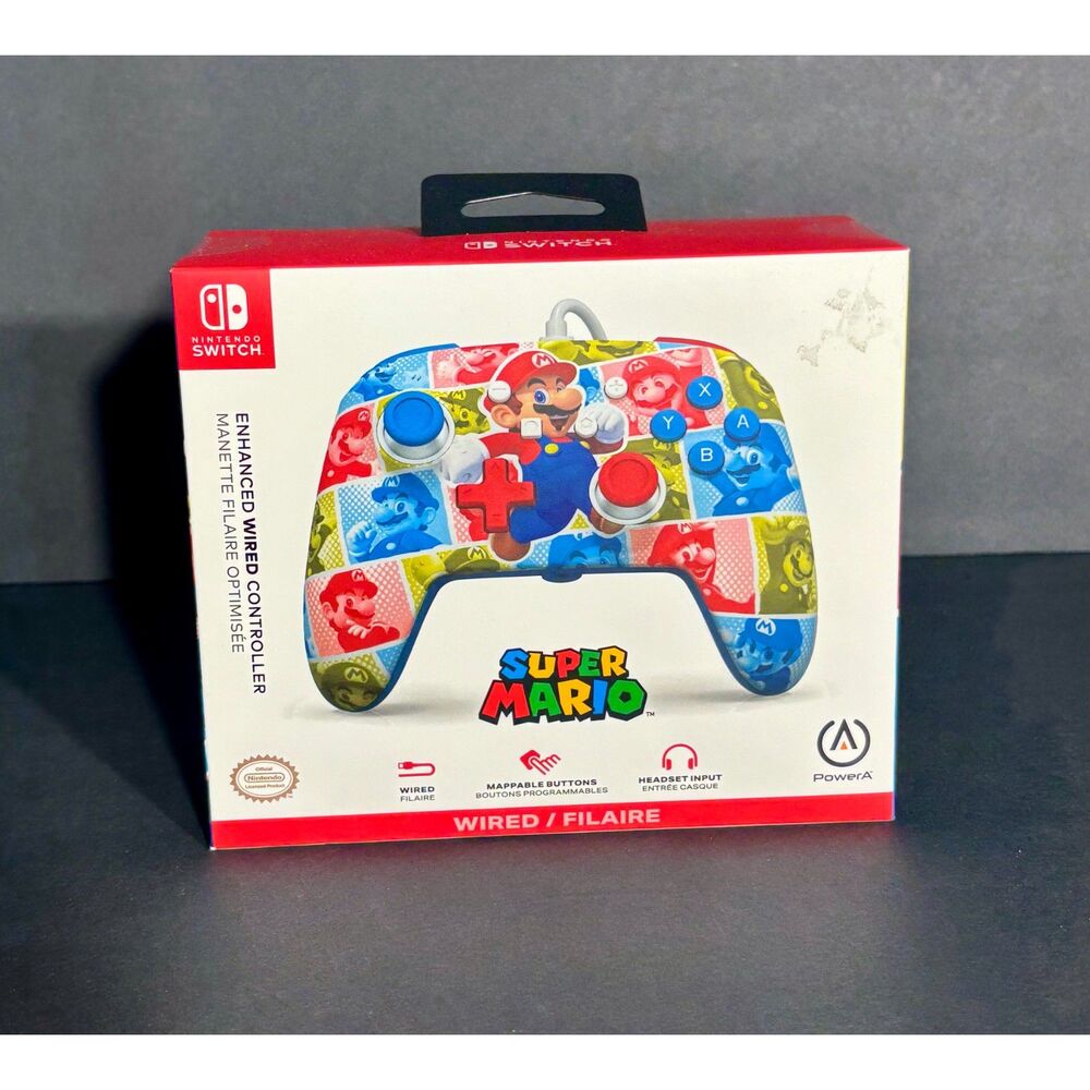 PowerA Super Mario Wired Controller for Nintendo Switch — Official Licensed